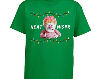 Youth HEAT MISER Christmas T Shirt Holiday T-Shirt
