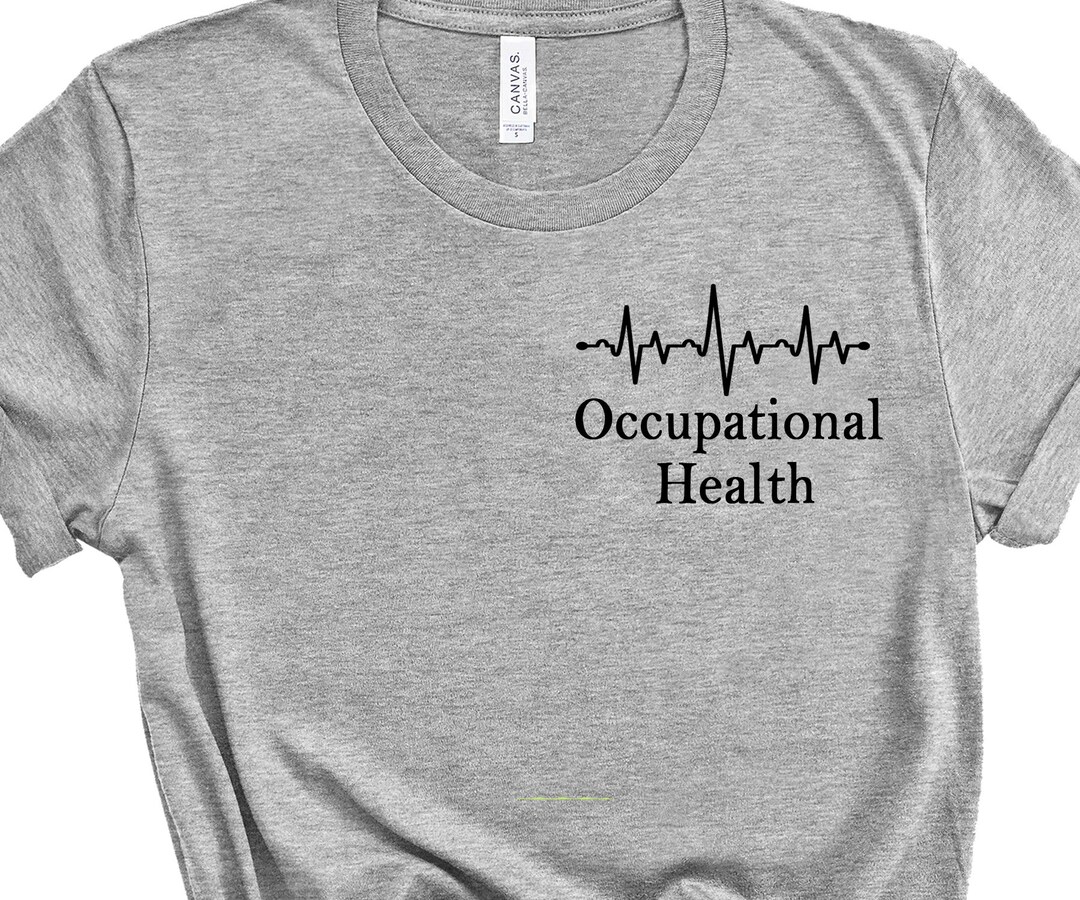 Healthcare Workers Shirt Occupational Health Heartbeat Left Chest Design Soft Casual Ladies T