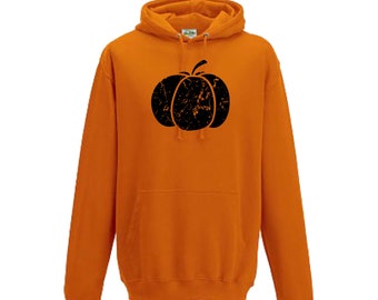 Halloween Hoodie Grunge Pumpkin Halloween Sweatshirt UNISEX Sizing