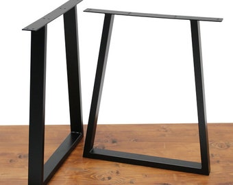 STOCKHOLM (71 CM)– PIED de table design Trapèze plat en métal  fabrication française (vendu à l'unité)