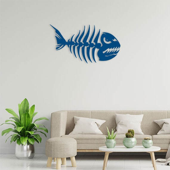 Ornement Poisson En Carton Coloré - Décoration Murale Chambre Enfant, Bureau Ou Salon (style Méditerranéen, 17,5 Cm)