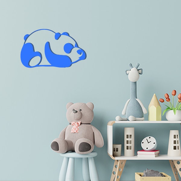 Décoration Murale en Métal Panda Design et Tendance | Vis Fournies