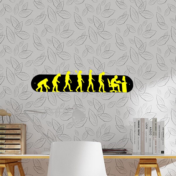 Décoration Murale en Métal Evolution Humaine Design et Tendance | Vis Fournies
