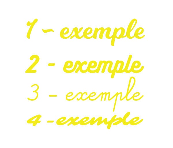 Décoration Murale en Métal Texte Personnalisé | Jaune - Vis et Chevilles Fournis