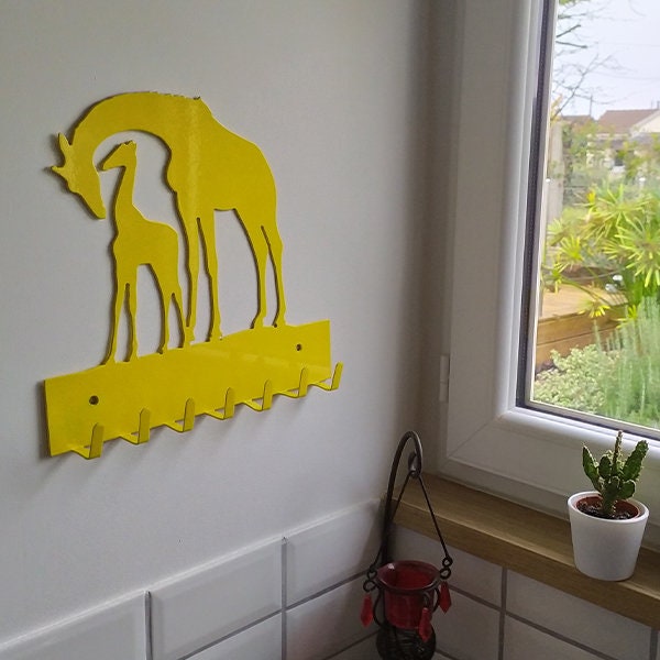 Patère Murale en Métal Girafe Design et Tendance | Vis Fournies