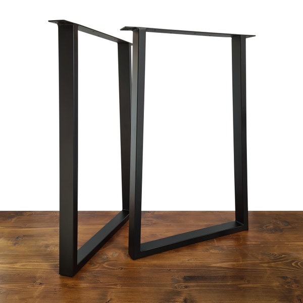 STOCKHOLM XL (90cm) – PIED de table haute trapèze plat en métal  fabrication française (vendu à l'unité)