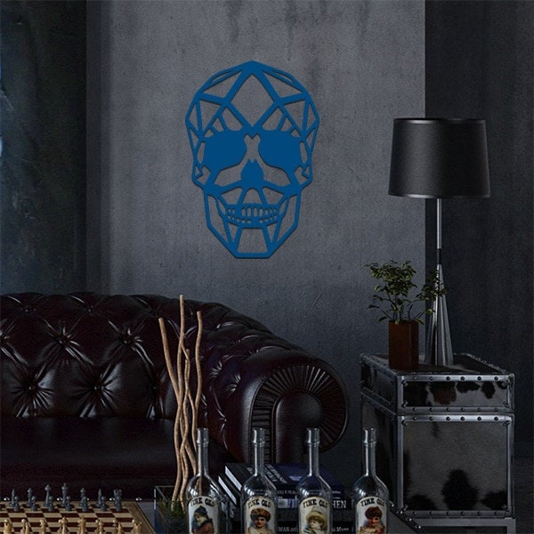 Décoration Murale en Métal Tête de Mort Design et Tendance | Vis Fournies