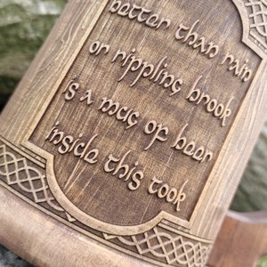 Boccale di birra in legno personalizzato, Prancin Pony, regalo per lo sposo, boccale di birra personalizzato, 22 once, regalo personalizzato, boccale con incisione personalizzata immagine 2
