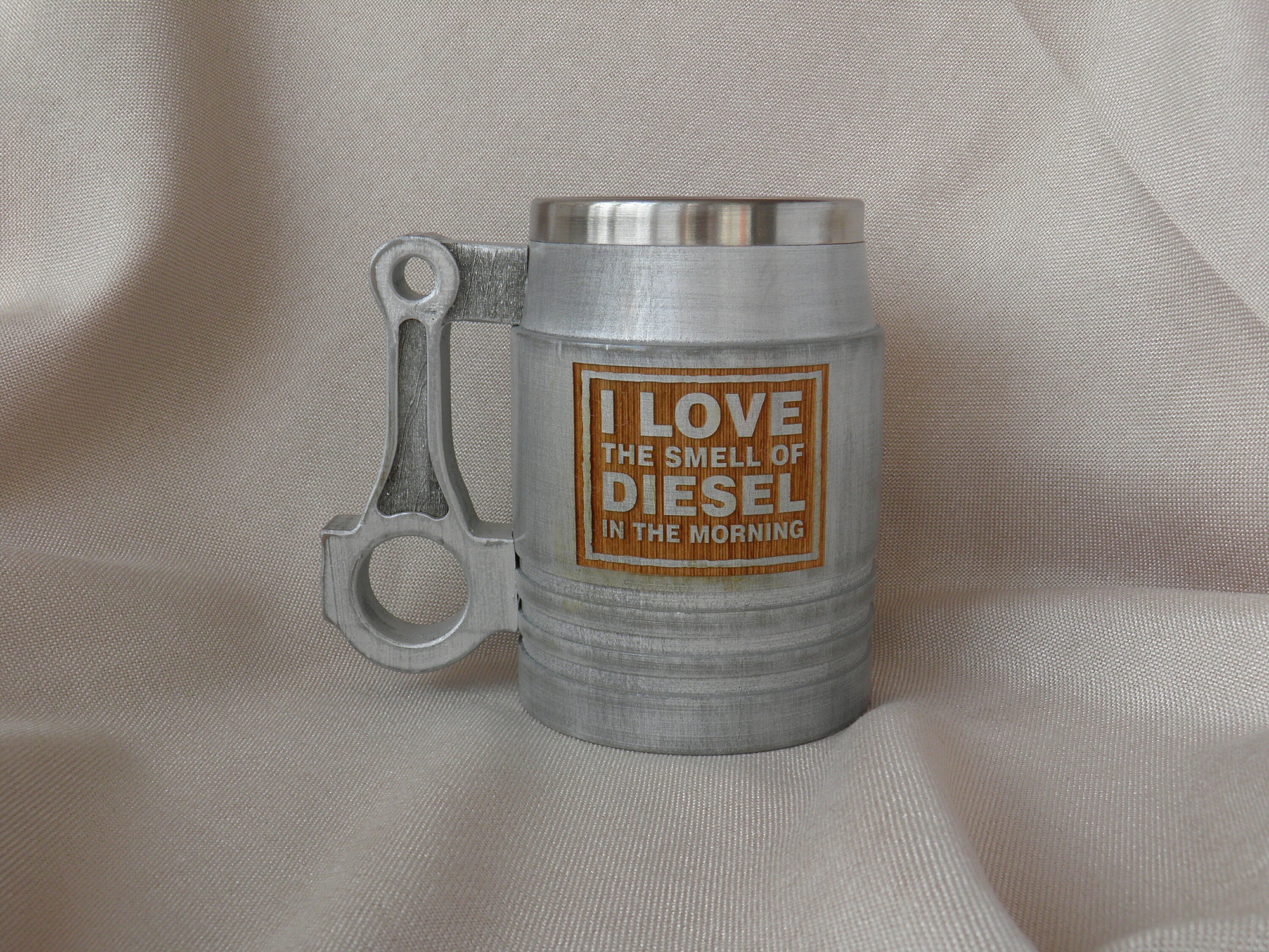 Personalized Wooden Coffee Mug Piston gift for him I love Etsy