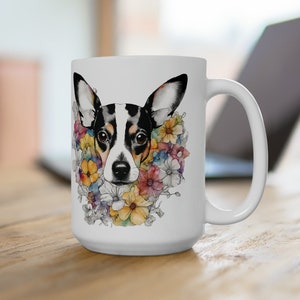 Rat Terrier Dog Mama Mug, Rat Terrier Mug, Rat Terrier Mom Gift, Rat Terrier Coffee Mug, Dog Mom Gift, Dog Mother's Day, Rat Terrier Lover