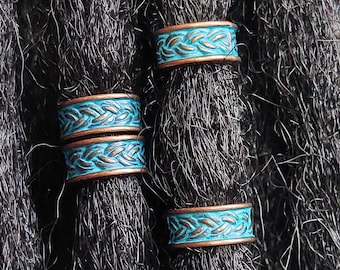 Antique Copper Style Hair Beads: Boho Braid & Loc Jewelry  display picture 1