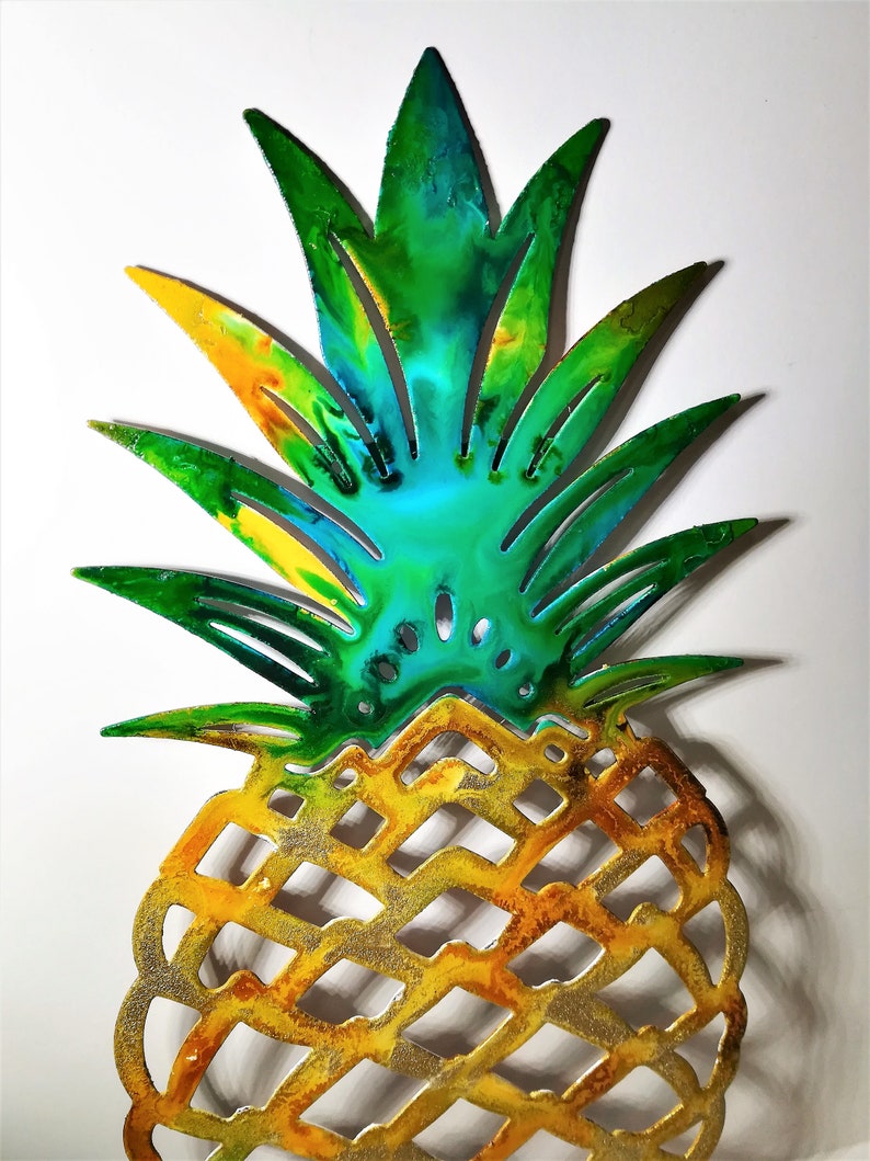 Welcome Pineapple Metal Pineapple Sign Pineapple Wall Decor | Etsy
