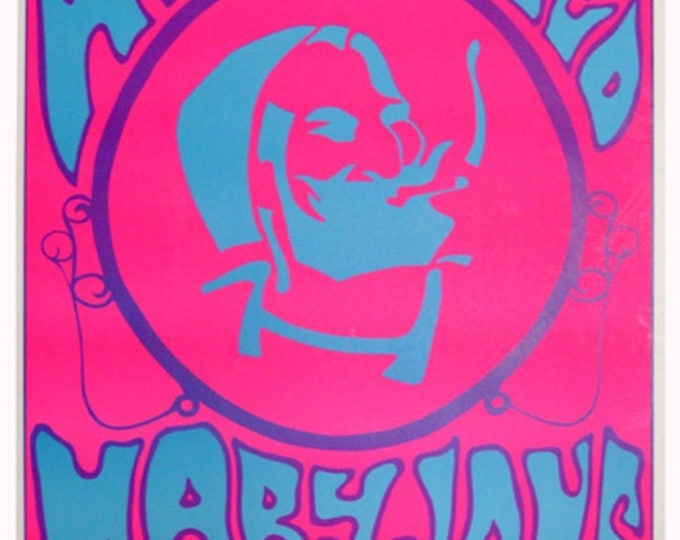 VINTAGE BLACKLIGHT POSTER ZIG-ZAG NEW 1969 /" who rolled mary jane ?/"new