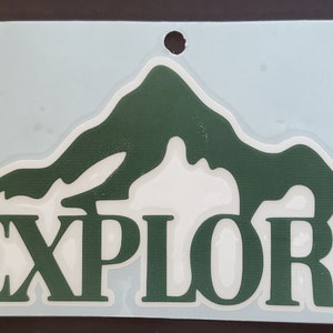 Vinyl decal - Explore - Free shipping