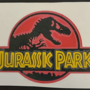 Vinyl decal - Jurassic Park - Free shipping