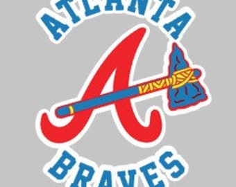 Vinyl car decal - Atlanta Braves- Free shipping