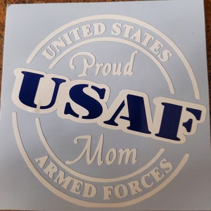 Vinyl decal - Airforce Mom - Free shipping