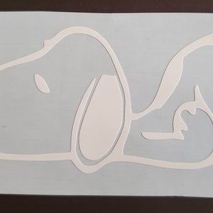 Vinyl decal - Sleeping Snoopy - Free shipping
