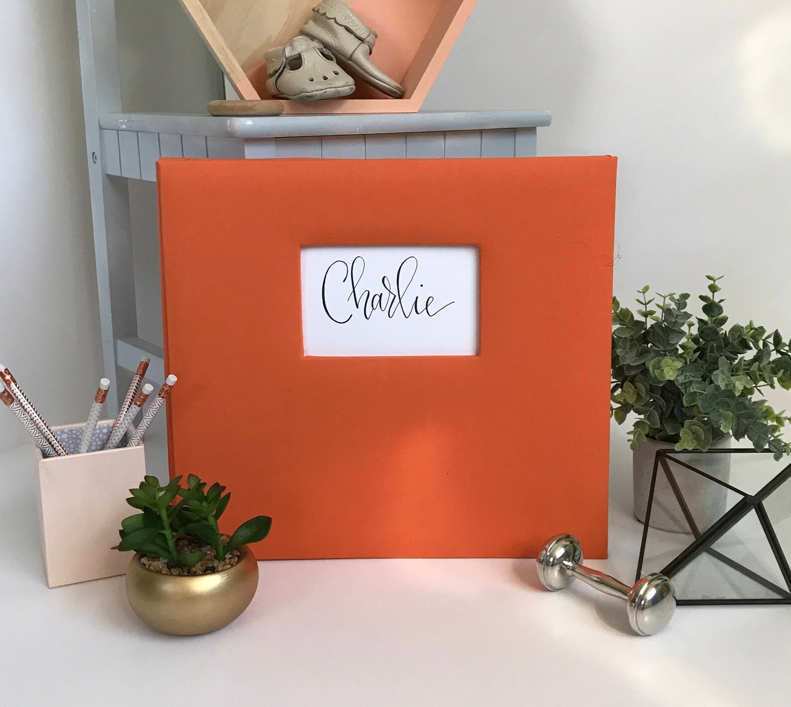 Baby Memory Book . Memory Baby Book . Modern Baby Keepsake Book . Baby