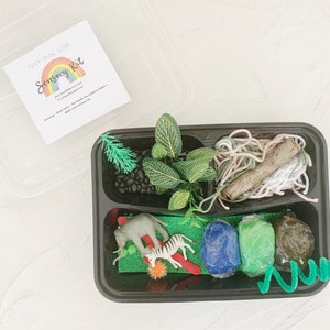 Fantasy Sensory Kit, Homeschool Learning, Sensory Bin, Sensory Box, Sensory Play, Play Dough Kit, Busy Box, Kid Gift, Fantasy Playdough Kit image 2