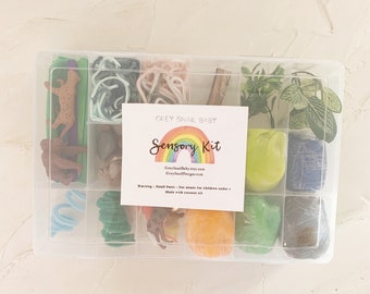 Safari Sensory Kit . Sensory Bin . Sensory Box . Sensory Play . Play Dough Kit . Busy Box . Kid Gift . Dinosaur Playdough Kit