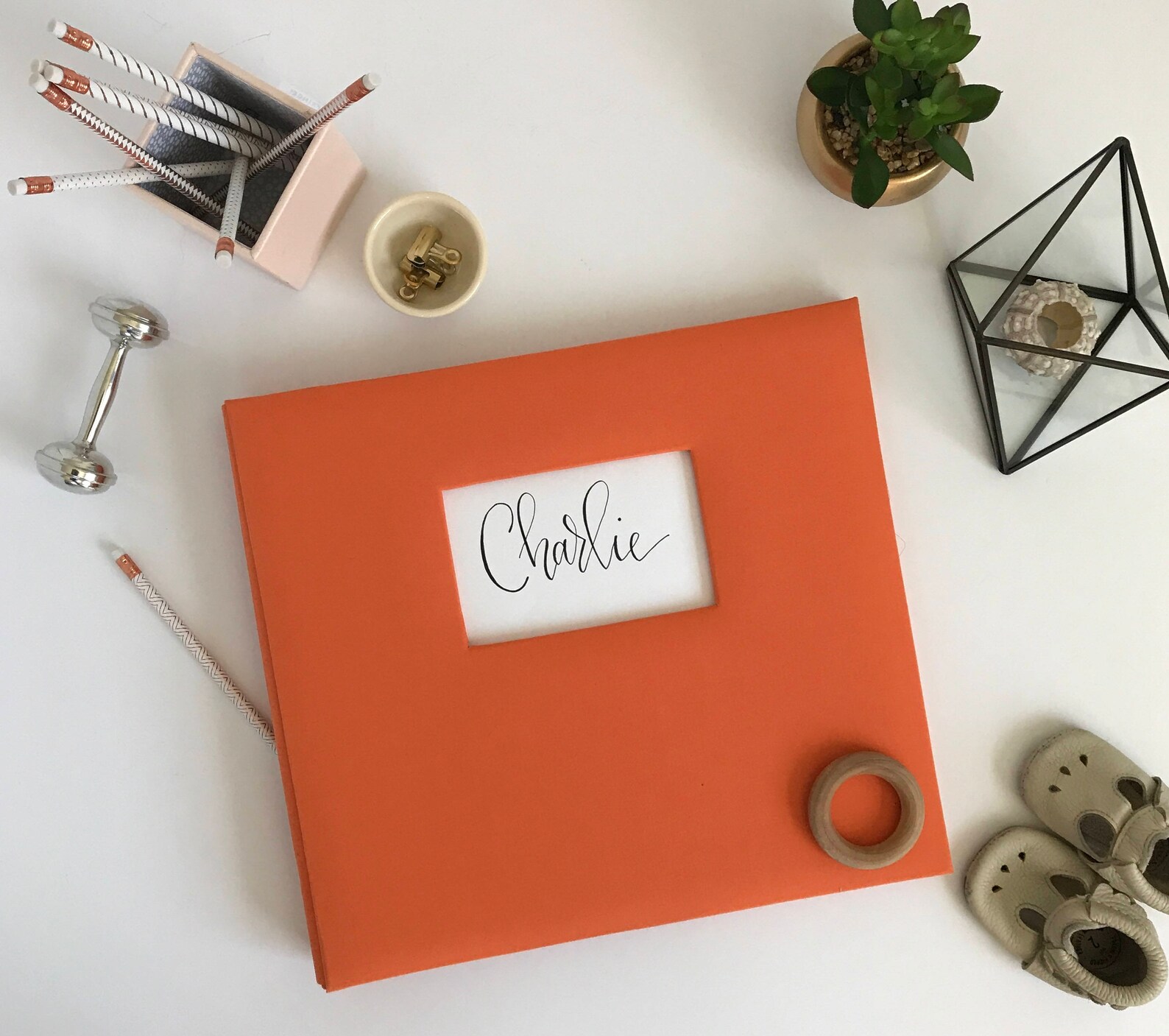 Baby Memory Book . Memory Baby Book . Modern Baby Keepsake Book . Baby