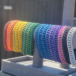 Half Perzische 4-1 Armband | Chainmaille armband | Stretch armband