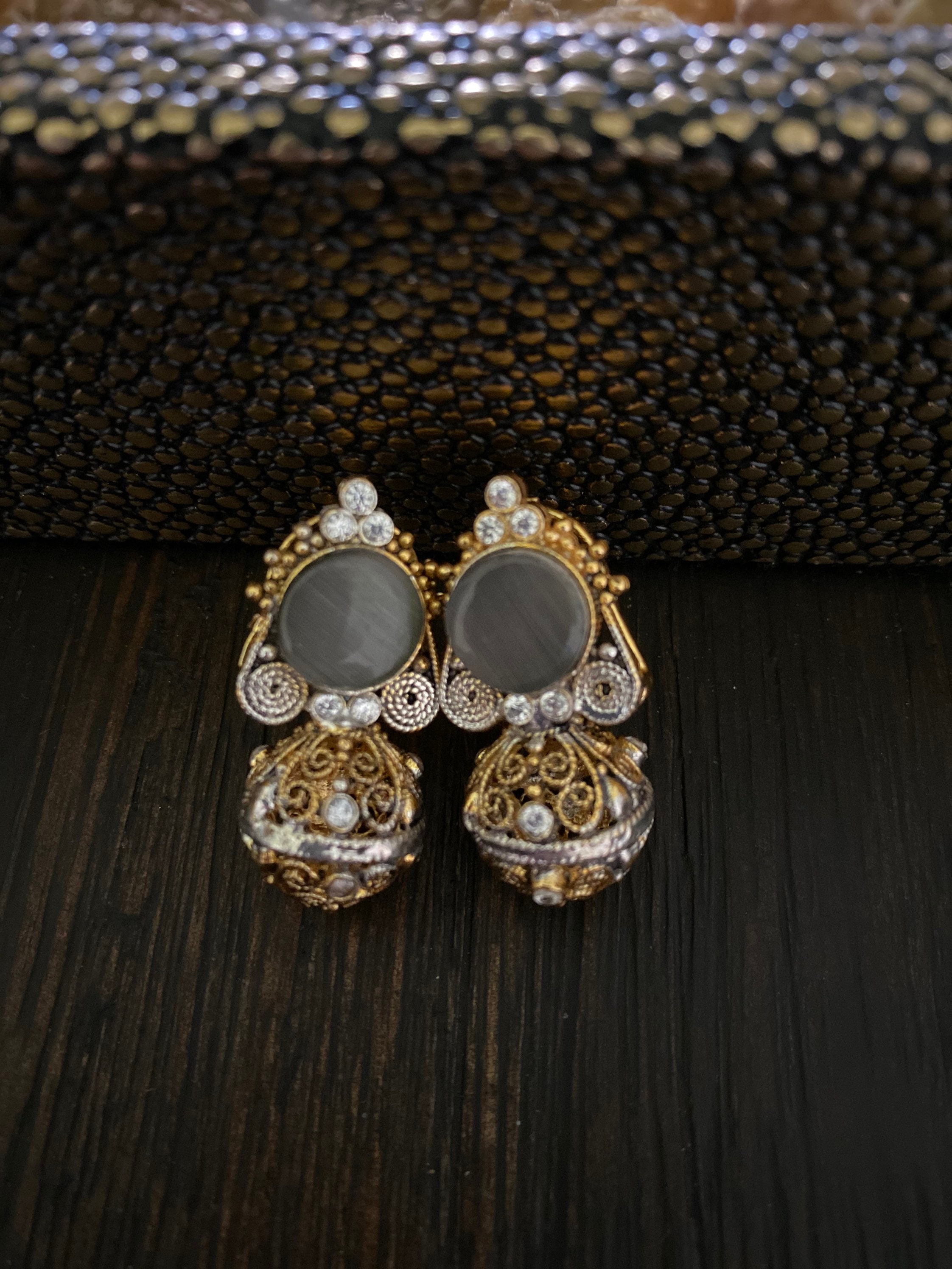 Pakistani Indian jewelry gold plated stoned traditional tops Etsy