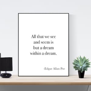 Sen w śnie | Edgar Allan Poe | Wydruk artystyczny