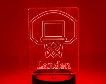 Basketball | Personalized LED Sign | Gifts for Kids | Kid Home Decor | Night Light for Kids