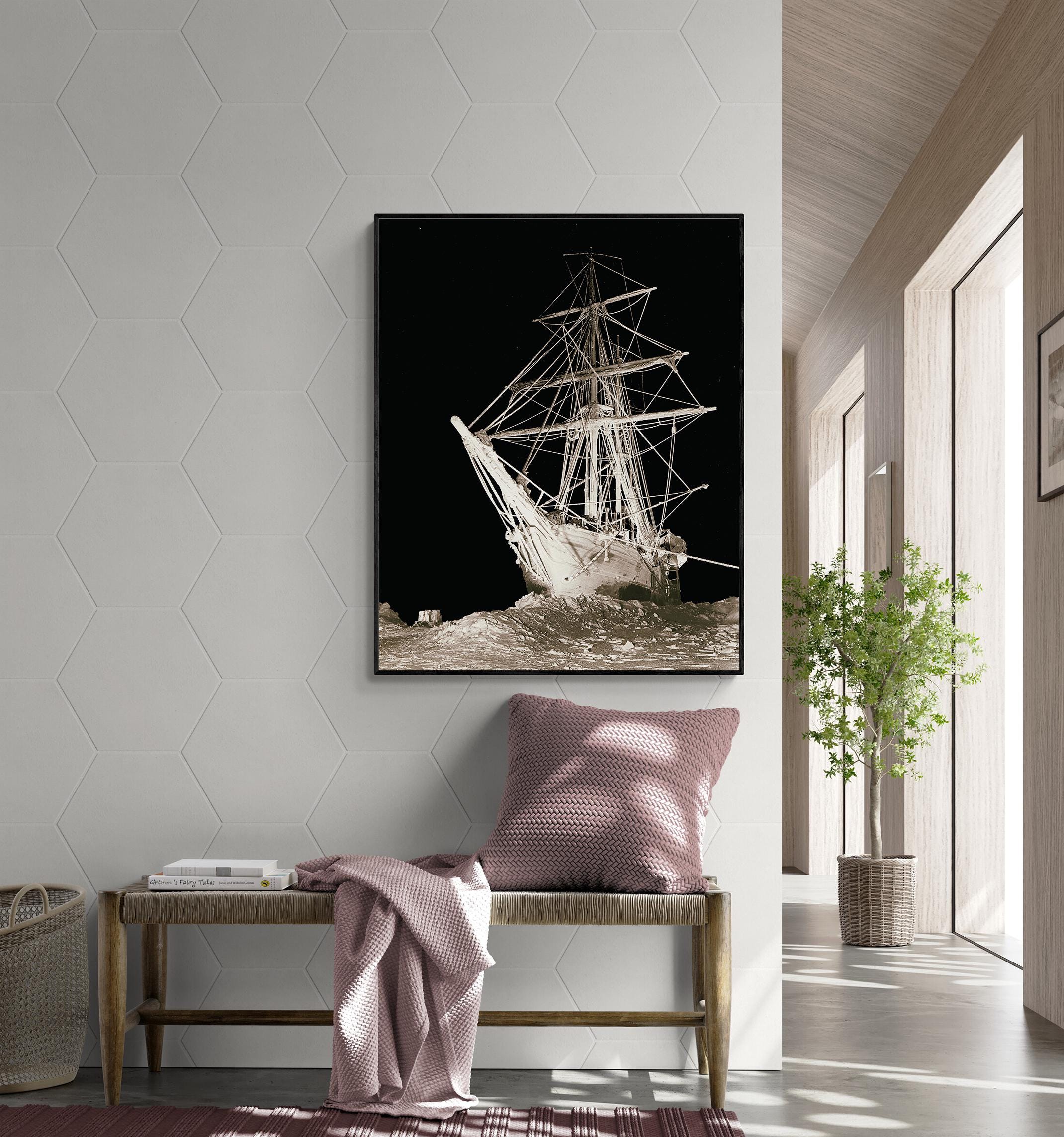 Endurance Ship Wall Art Print – Shackleton's 1915 Antarctic