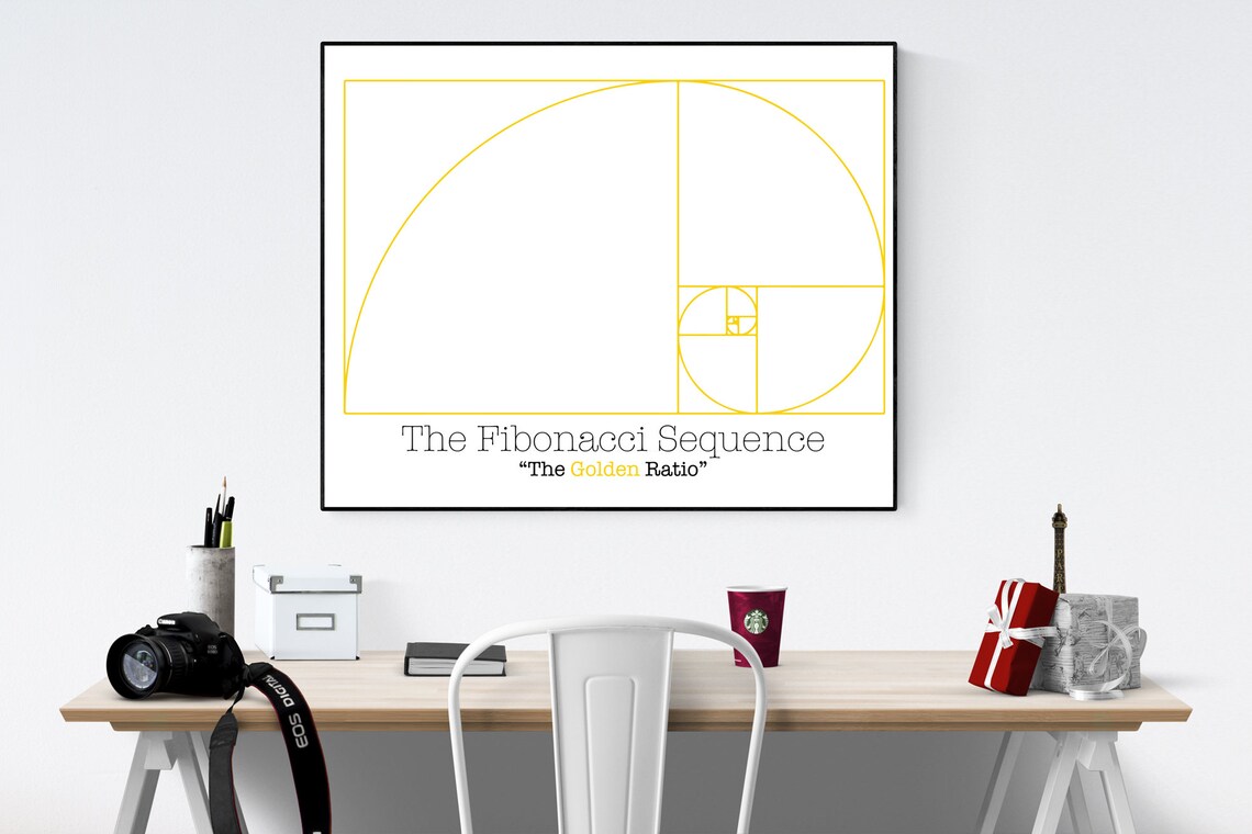 The Fibonacci Sequence The Golden Ratio Mathematics Art | Etsy