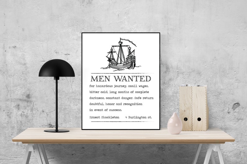 Ernest Shackleton Expedition Help Wanted Advertisement 2