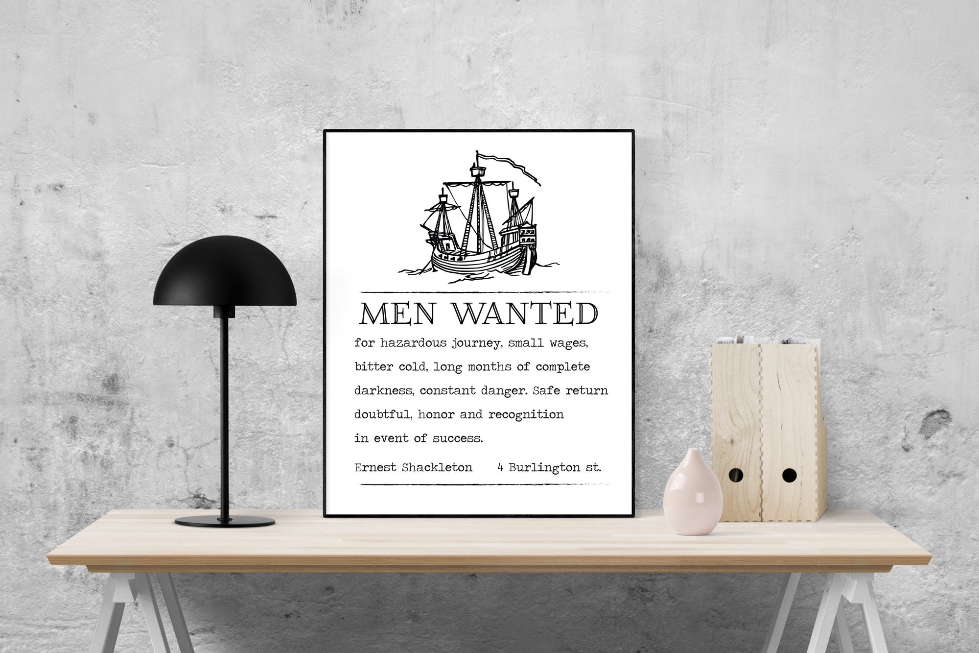 Ernest Shackleton Expedition Help Wanted Advertisement 2 Etsy
