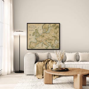 Shakespeare Plays Map of Europe Wall Art Print | Literary Poster | English Teacher Gift | Classroom Home Decor image 13