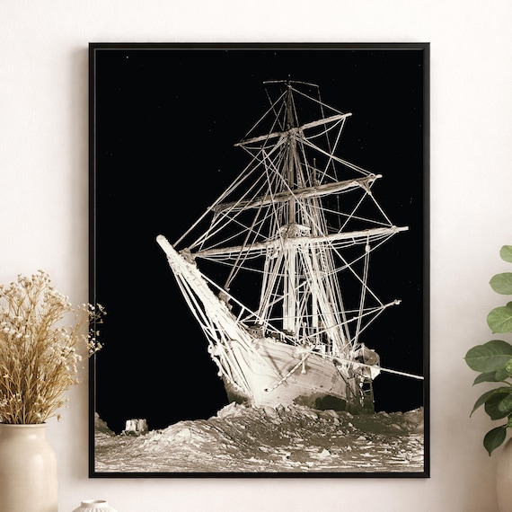 Endurance Ship Wall Art Print – Shackleton's 1915 Antarctic