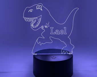 T Rex | Tyrannosaurus Rex | Dinosaur Nightlight | Personalized LED Sign | Gifts for Kids | Kid Home Decor | Night Light for Kids
