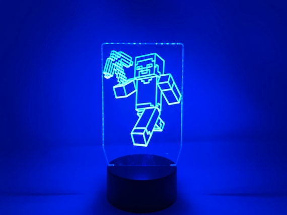 Minecraft 3D LED LAMP with a base of your choice! - PictyourLamp