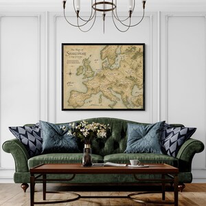 Shakespeare Plays Map of Europe Wall Art Print | Literary Poster | English Teacher Gift | Classroom Home Decor image 15