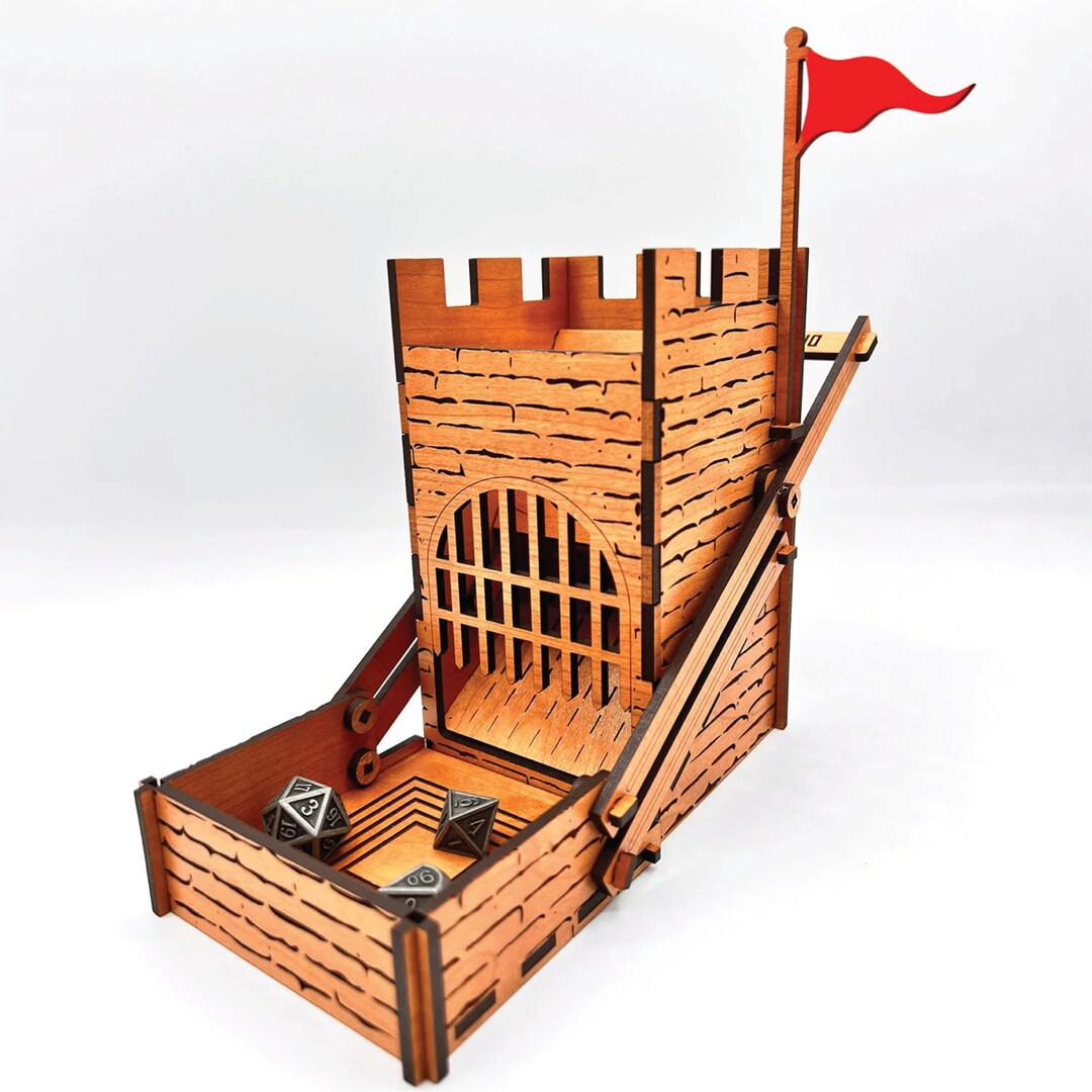 Castle Dice Tower With Elevator DND Dungeons and Dragons Etsy