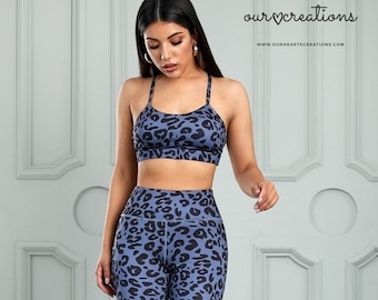 Leopard active wear set