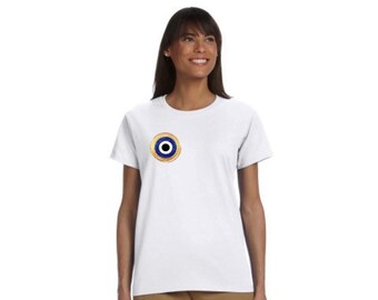 Evil eye T shirt in Round neck