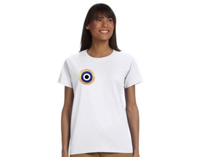 Evil eye T shirt in Round neck
