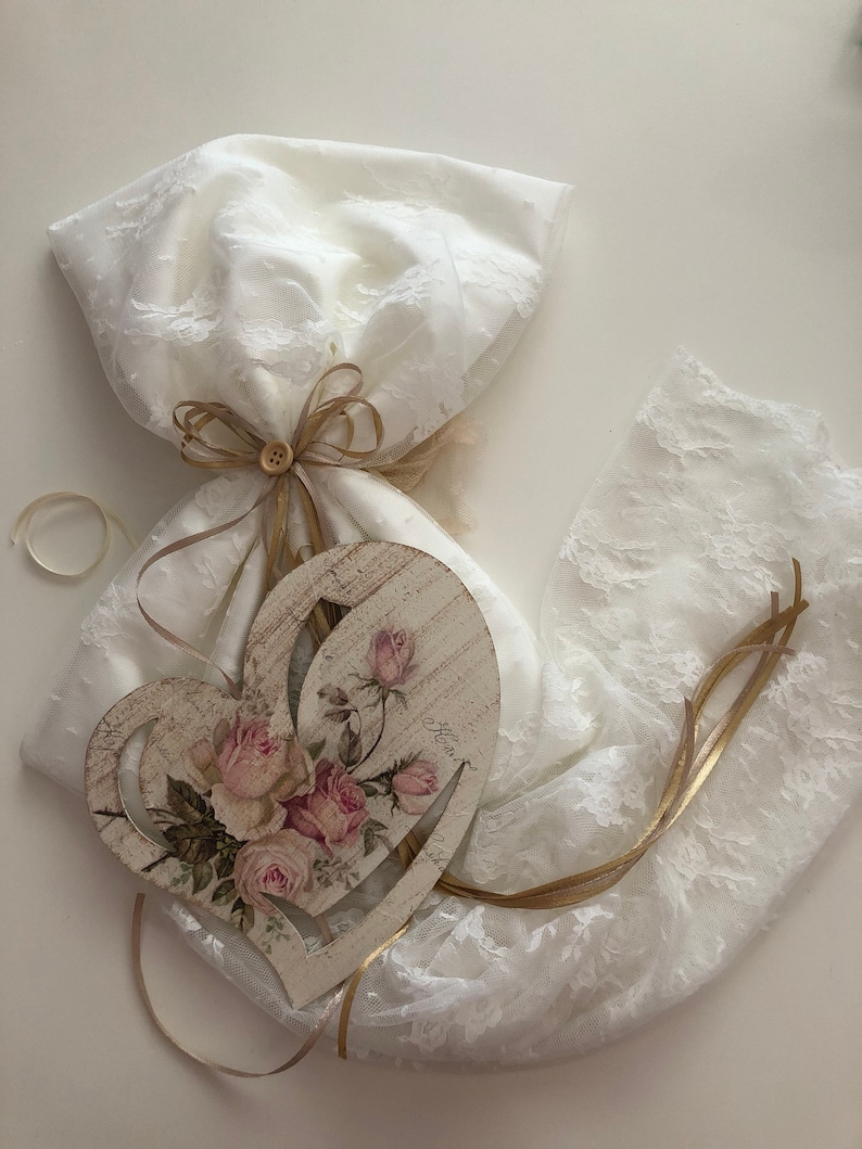 Hand made wrap wreath for girls baptism decoration or decor.