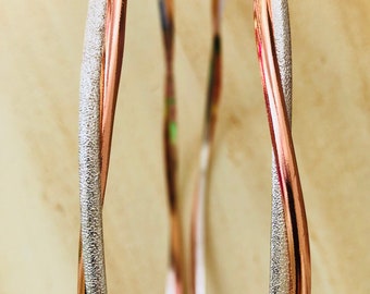 Stefana / twisted Silver and copper wedding crowns