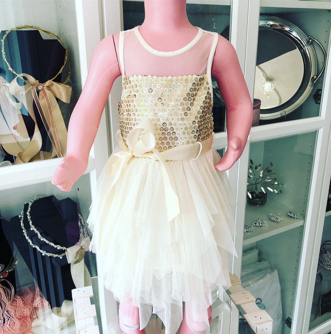 Girl Gold Dress