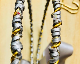 Wedding crowns in silver , suede,  metal and swarovski  / Stefana gamou asimenia me kastor , metalo kai swarovski