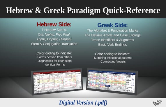 Greek Paradigm Chart