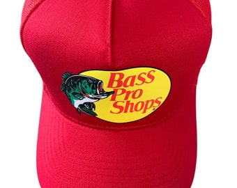 Bass Pro Shops Red Mesh Trucker Hat 