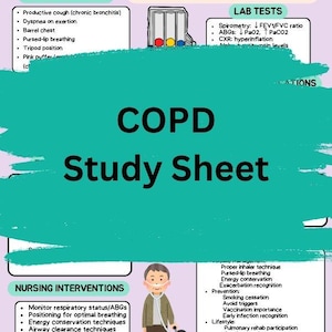 COPD Nursing Study Sheet